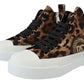 Dolce & Gabbana Exquisite Leopard Print Mid-Top Sneakers