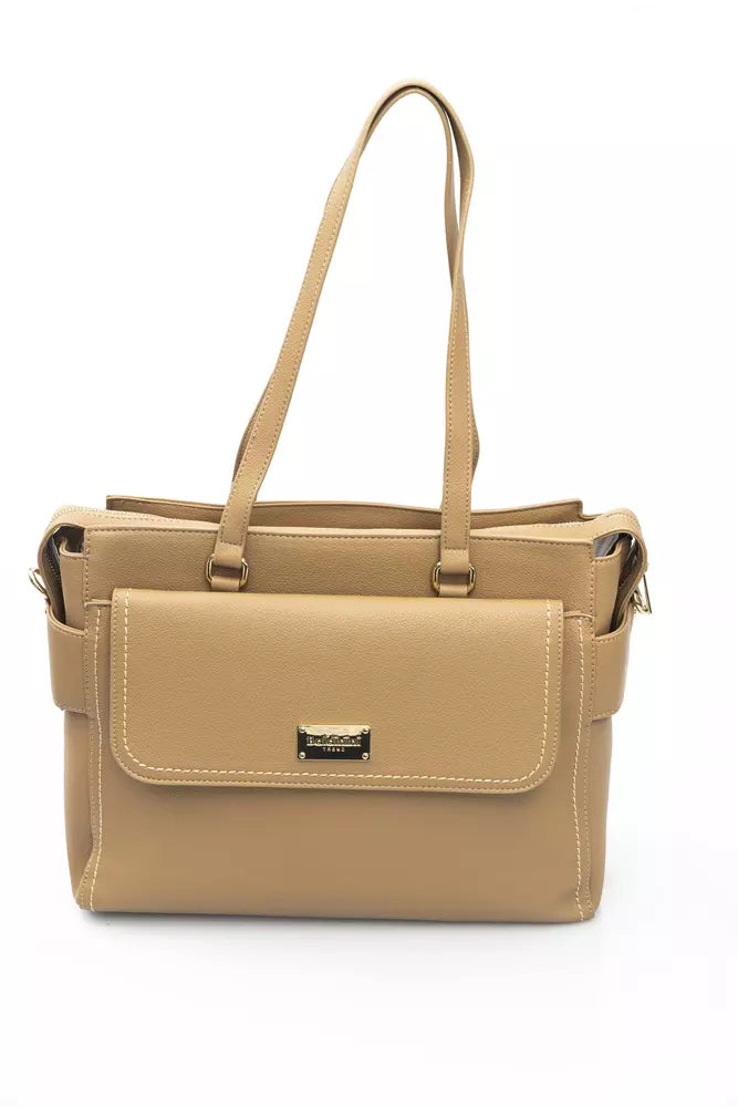 Baldinini Trend Beige Polyethylene Women Handbag