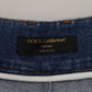 Dolce & Gabbana Elegant High Waist Blue Jeans