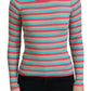 Dolce & Gabbana Elegant Striped Silk Crewneck Pullover