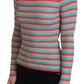 Dolce & Gabbana Elegant Striped Silk Crewneck Pullover