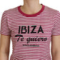 Dolce & Gabbana Exclusive Striped Ibiza Crew Neck Tee