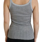 Dolce & Gabbana Chic Gray Sleeveless Modal-Cotton Top