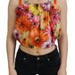 Dolce & Gabbana Floral Elegance Sleeveless Cropped Top