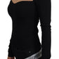 Dolce & Gabbana Elegant Sweetheart Neck Pullover Sweater