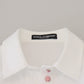 Dolce & Gabbana Elegant White Cotton Button-Up Blouse