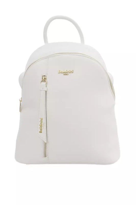 Baldinini Trend White Polyethylene Women Backpack