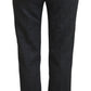 Dolce & Gabbana Elegant Gray Striped Tapered Pants