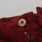 Dolce & Gabbana Chic Maroon Corduroy Pants