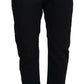 CYCLE Chic Tapered Black Cotton Pants