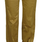 Just Cavalli Elegant Gold Straight Fit Pants