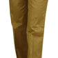 Just Cavalli Elegant Gold Straight Fit Pants