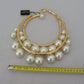 Dolce & Gabbana Elegant Faux Pearl Embellished Gold Choker