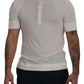 Dolce & Gabbana Elegant Off-White Silk Blend Crew Neck Tee