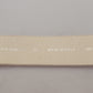 John Galliano Pink Leather Letter Logo Round Buckle Waist Belt