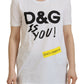 Dolce & Gabbana Chic White Cotton Logo Tee