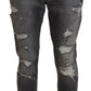 Dolce & Gabbana Elegant Gray Slim Fit Denim Jeans