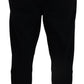 Dolce & Gabbana Elegant Black Tapered Wool Trousers