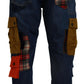 Dolce & Gabbana Chic Patchwork Cargo Denim Jeans