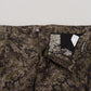 Dolce & Gabbana Elegant Military Print Cotton Shorts