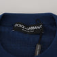 Dolce & Gabbana Elegant Blue Cashmere-Silk Men's Pullover