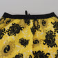 Dsquared² Yellow Block Print Swim Shorts Boxer