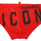 Dsquared² Red ICON Print Swim Briefs