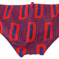 Dsquared² Chic Red Swim Briefs with Blue Logo Accent