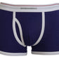 Dsquared² Chic Blue & White Cotton Stretch Trunks