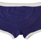 Dsquared² Chic Blue & White Cotton Stretch Trunks