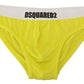 Dsquared² Chic Yellow Modal Stretch Men's Briefs