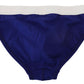 Dsquared² Chic Blue & White Cotton Blend Briefs