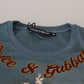 Dolce & Gabbana Chic Angel Print Casual Cotton Tee