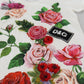 Dolce & Gabbana Elegant Multicolor Rose Print Cotton Tee