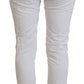 Dondup Elegant High Waist Tapered White Pants