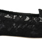 Dolce & Gabbana Elegant Floral Lace Flat Vally Shoes