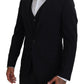 Dolce & Gabbana Elegant Black Martini Two-Piece Suit