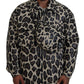 Dolce & Gabbana Multicolor Leopard Print Parka Jacket