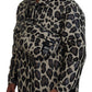 Dolce & Gabbana Multicolor Leopard Print Parka Jacket