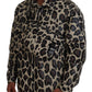 Dolce & Gabbana Multicolor Leopard Print Parka Jacket