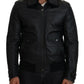 Dolce & Gabbana Chic Black Leather Silk-Lined Jacket