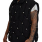 Dolce & Gabbana Elegant Black Sleeveless Vest Jacket