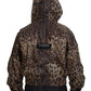 Dolce & Gabbana Elegant Leopard Print Hooded Jacket