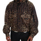 Dolce & Gabbana Elegant Leopard Print Hooded Jacket