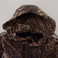 Dolce & Gabbana Elegant Leopard Print Hooded Jacket