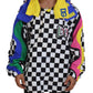 Dolce & Gabbana Multicolor Velcro Hooded Jacket