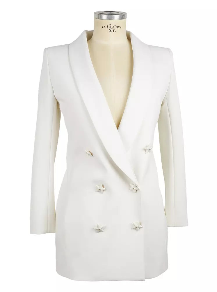 Elisabetta Franchi Chic Star-Buttoned Double-Breasted Jacket