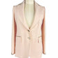 Elisabetta Franchi Chic Blush Blazer with Gold Detailing