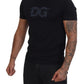 Dolce & Gabbana Elegant Black Logo Print Cotton T-Shirt