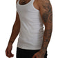 Dolce & Gabbana Elegant White Sleeveless Tank T-Shirt